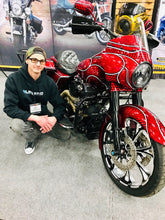 Load image into Gallery viewer, Ultra Cool Harley Davisdon Reefer Black 2009-2016 3.0 Dual Fan Assisted Below Regulator Mount Oil Cooler