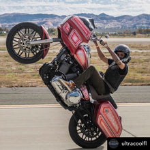 Load image into Gallery viewer, Harley Davidson Softail Milwaukee 8 2018-Current 3.0 Dual Fan Assisted Side Mount on Down Tube Oil Cooler