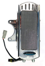 Load image into Gallery viewer, Chrome Harley Davidson FLH Milwaukee 8 2017-Current 3.0 Dual Fan Assisted Side Mount on Down Tube Oil Cooler