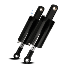 Load image into Gallery viewer, Harley Davidson Evolution Softail Front And Rear Air Ride Suspension Kit 1984-1999 (CYLINDERS) (High Gloss Black)