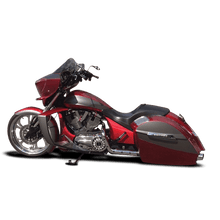 Load image into Gallery viewer, Bleed Feed Air Ride Suspension System For Victory Bagger Motorcycles