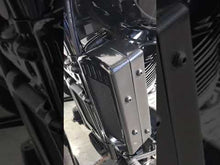 Load and play video in Gallery viewer, Softail Milwaukee 8 2018-Current 3.0 Dual Fan Assisted Side Mount on Down Tube Oil Cooler