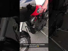 Load and play video in Gallery viewer, Sportster Oil Cooler Kit 2004-2020 3.0 Dual Fan Assisted Side Mount on Down Tube