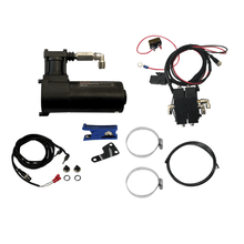 Load image into Gallery viewer, Platinum Bleed Feed Fully Adjustable Air Ride Suspension For Suzuki Boulevard Kit Contents