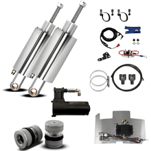 Load image into Gallery viewer, Front And Rear Air Ride Package For Harley Davidson Twin Cam And Softail (Pucks) (Polished)