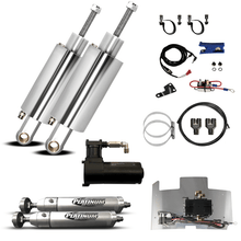 Load image into Gallery viewer, Front And Rear Air Ride Package For Harley Davidson Twin Cam And Softail (Pistons) (Polished)