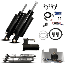 Load image into Gallery viewer, Front And Rear Air Ride Package For Harley Davidson Twin Cam And Softail (Pistons) (High Gloss Black)