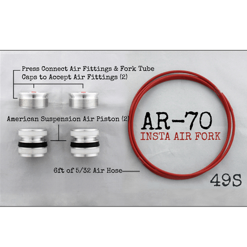 AR-­70/49S Fork Tube Air Suspension Kit for Harley Davidsons