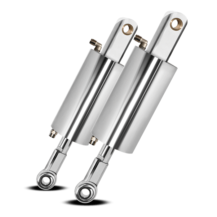 Bleed Feed Air Ride Suspension System For Indian Chief 1999 To 2002 (Polished)