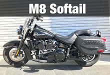 Load image into Gallery viewer, Harley Davidson Softail Milwaukee 8 2018-Current 3.0 Dual Fan Assisted Side Mount on Down Tube Oil Cooler
