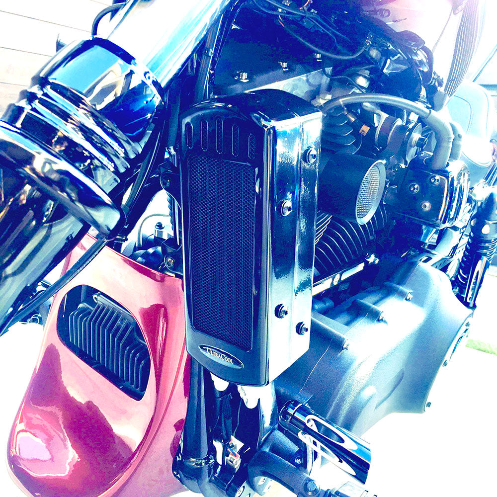 Softail 2000 and 2001-2017 Center Frame Mount Oil Cooler - Rider ...