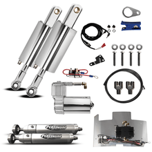 Load image into Gallery viewer, Harley Davidson Evolution Softail Front And Rear Air Ride Suspension Kit 1984-1999 (CYLINDERS) (Polished)
