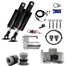 Load image into Gallery viewer, Harley Davidson Evolution Softail Front And Rear Air Ride Suspension Kit 1984-1999 (PUCKS) (High Gloss Black)

