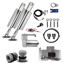 Load image into Gallery viewer, Harley Davidson Evolution Softail Front And Rear Air Ride Suspension Kit 1984-1999 (PUCKS) (Polished)
