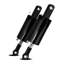 Load image into Gallery viewer, Harley Davidson Evolution Softail Front And Rear Air Ride Suspension Kit 1984-1999 (CYLINDERS) (High Gloss Black)
