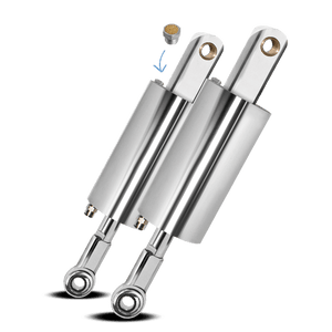 Harley Davidson Evolution Softail Front And Rear Air Ride Suspension Kit 1984-1999 (PUCKS) (Polished)