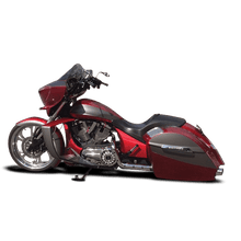 Load image into Gallery viewer, Bleed Feed Air Ride Suspension System For Victory Bagger Motorcycles
